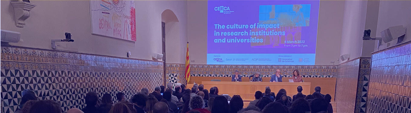Jornada 'The culture of impact in research institutions and universities' (març 2023)